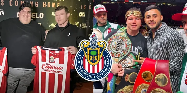 Saúl Álvarez le dejó una sorpresita a Chivas en la cancha del estadio Akron antes de la liguilla.