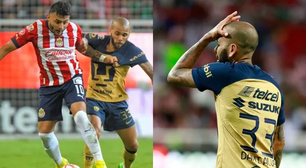 Se reveló quién fue el futbolista que hizo enfadar a Dani Alves en el Chivas vs Pumas.