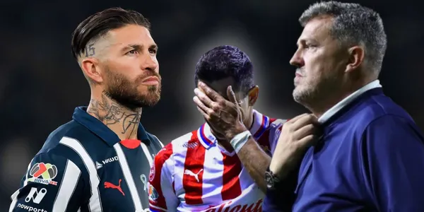 Sergio Ramos, jugador de Chivas y Óscar García / Foto: MEXSPORT