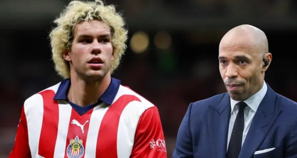 Thierry Henry, ex jugador de Francia y Cade Cowell, jugador de Chivas