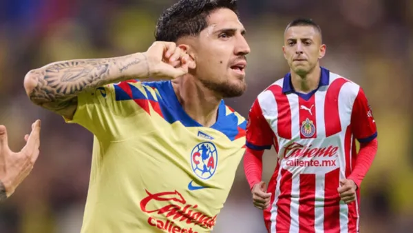 Valdés festejando y Piojo con la de Chivas