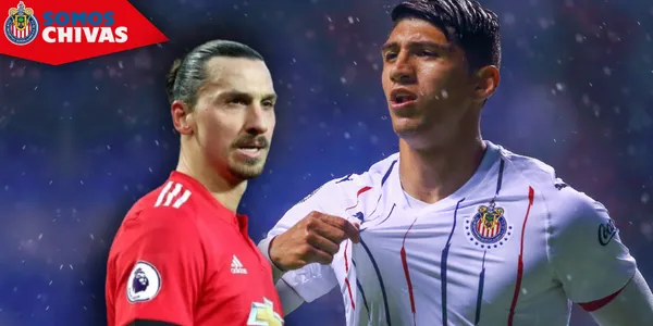 Zlatan Ibrahimovic en Manchester United y Alan Pulido en Chivas (Fuente: TyC Sports / MEXSPORT)