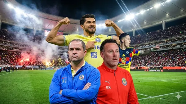 América calentó el Clásico Nacional ante Chivas. FOTO: generada con IA de Gemini