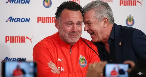 Javier Aguirre se burla de Gabriel Milito (ilustración generada con IA)