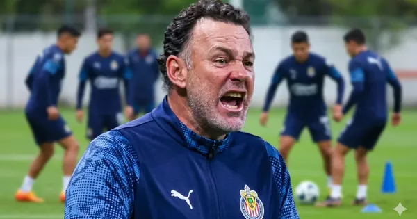 Ilustración digital de Gabriel Milito con Chivas