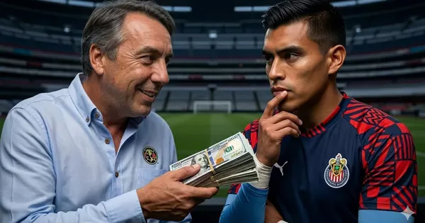 Ilustración digital de Emilio Azcárraga y Raúl Rangel