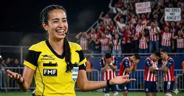 Ilustración digital de Katia Itzel perjudicando a Chivas ante Tijuana