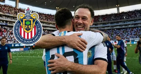 Ilustración de Gabriel Milito con un jugador argentino