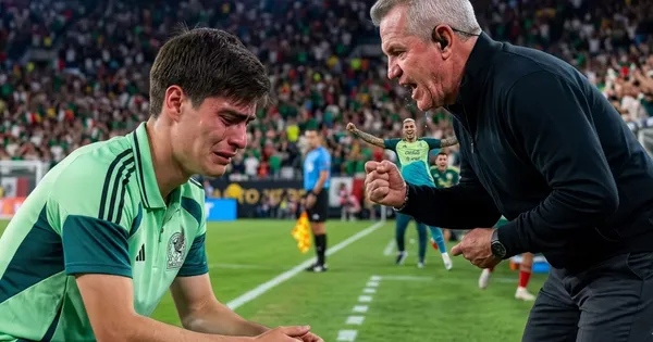 Ilustración digital de Javier Aguirre reclamándole a Hormiga González