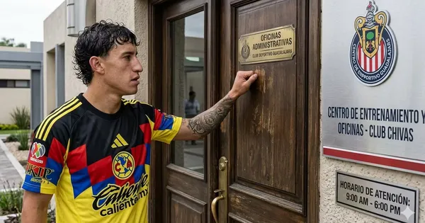 Ilustración digital de Alejandro Zendejas llegando a Chivas