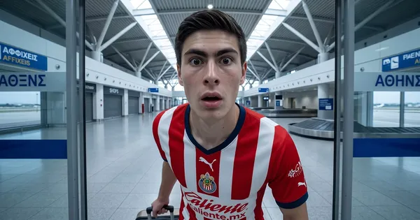 Armando González llegando a Grecia