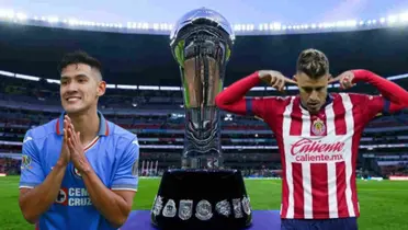 Antuna con Cruz Azul y chicote con la de a Chivas y el trofeo de la liga mx