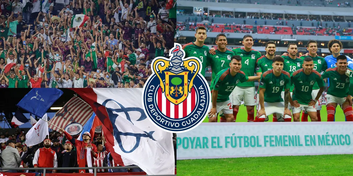 Hasta cuando juega la selección mexicana, el estadio Azteca demuestra que es casa de Chivas.