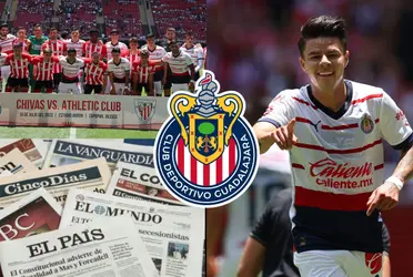 Además de Pável Pérez, el jugador de Chivas que dejó a la prensa boquiabierta a los españoles.
