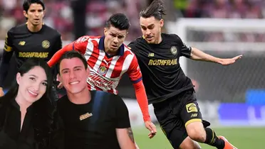 Adriana Castillo y Cristian Calderón junto al Chivas vs Toluca / FOTO MEXSPORT