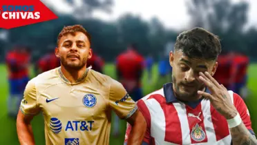 Alexis Veg con la playera del América y Chivas (Fuente: ESPN / MEXSPORT)