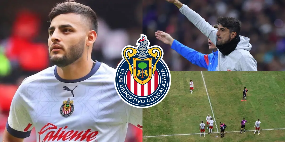 Alexis Vega reapareció con Chivas y ya tuvo su primer problema con Paunović