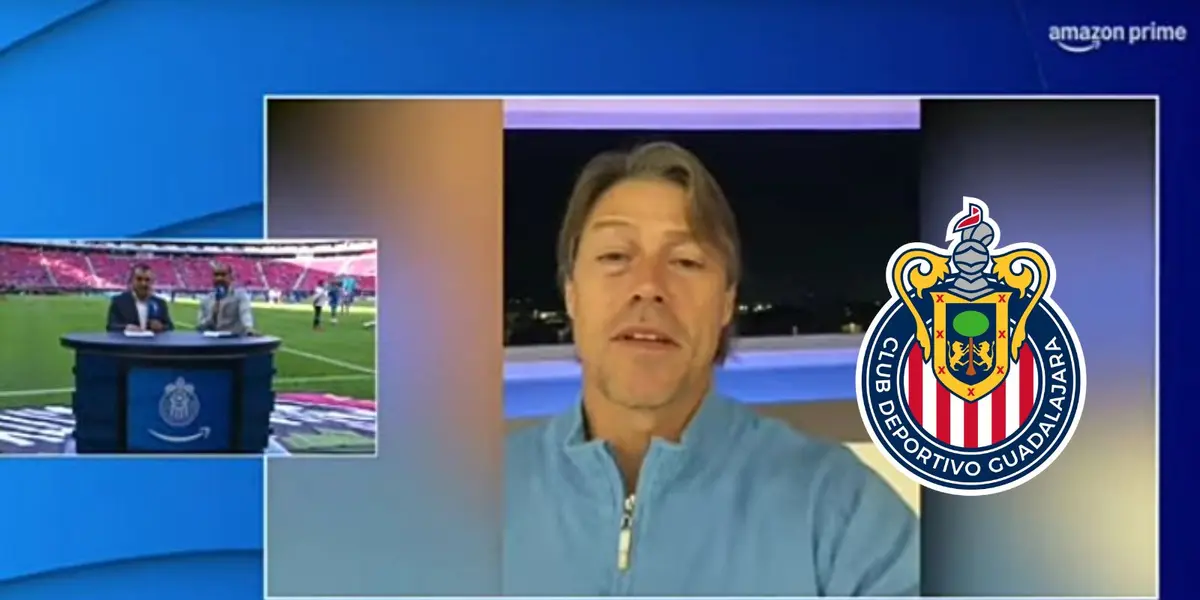 Almeyda en la transmisión de Chivas vs San Luis/FOTO: Prime Video