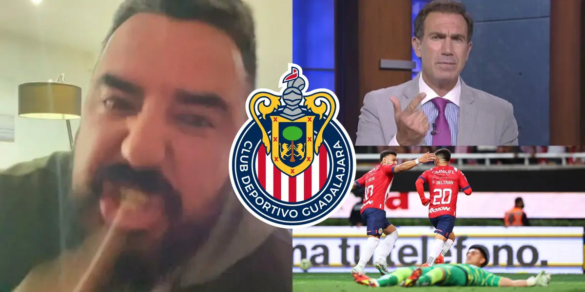 Álvaro Morales no soportó el éxito de Chivas y así lo exhibió Francisco Gabriel de Anda.