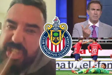 Álvaro Morales no soportó el éxito de Chivas y así lo exhibió Francisco Gabriel de Anda.