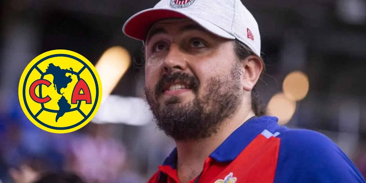 Amaury con el escudo de América/FOTO: Diario As