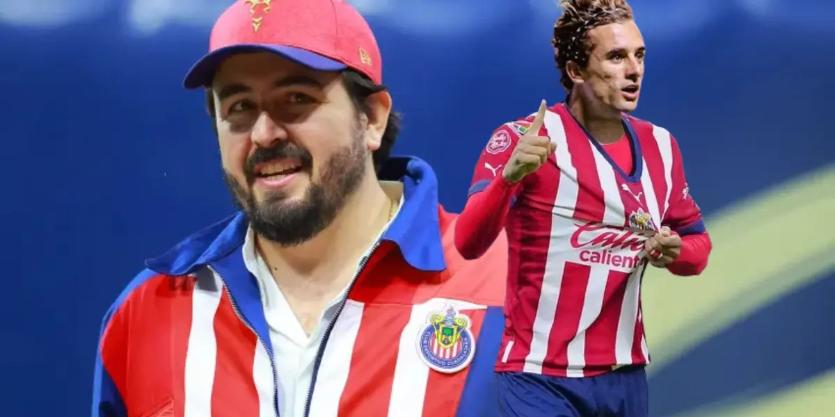 Amaury con los colores de Chivas y Jordi Cortizo con la de Chivas