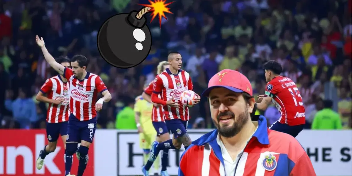 Amaury Vergara con jugadores de las Chivas