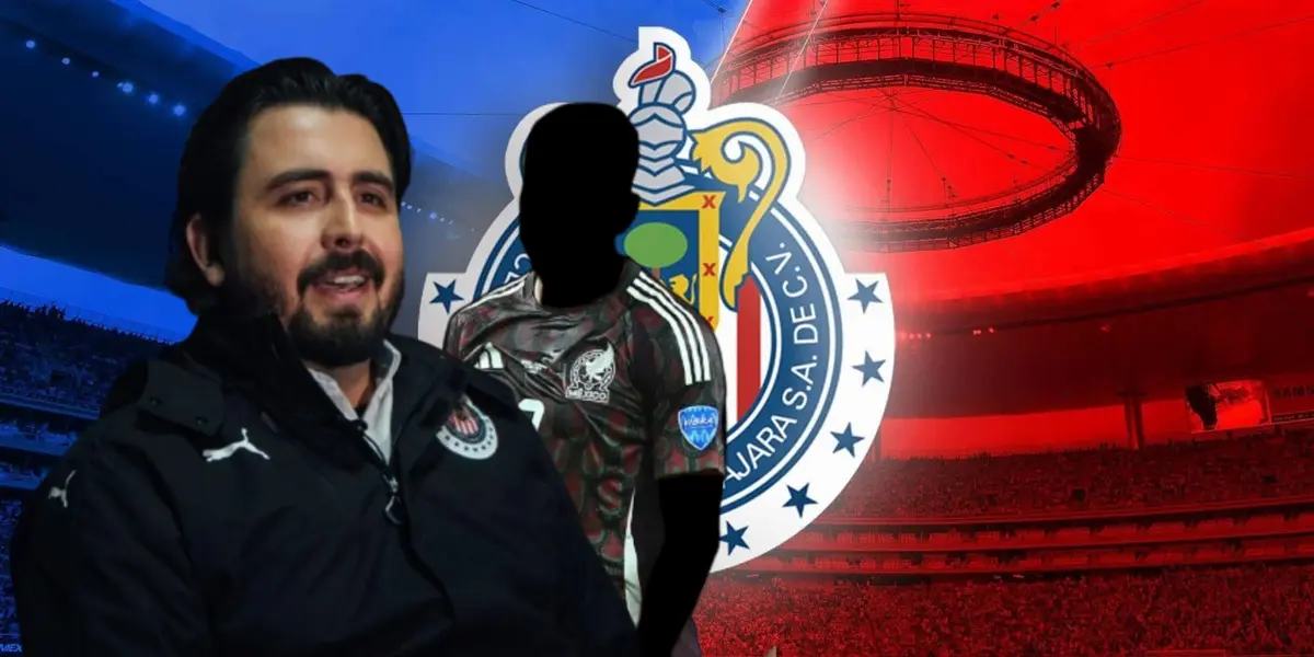 Amaury Vergara junto a futbolista incógnito del Tri / FOTO EL INFORMADOR