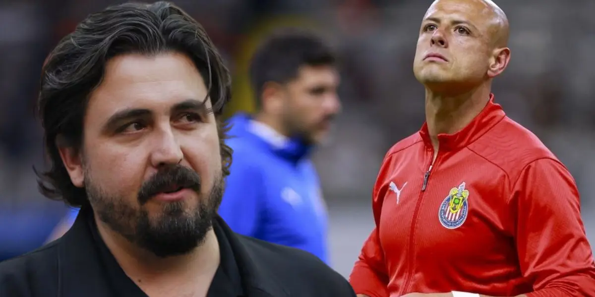 Amaury Vergara y Javier Hernández (Foto tomada de: MexSport)