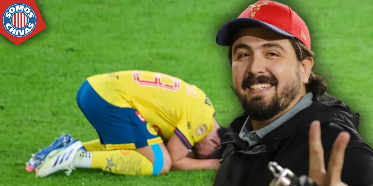 Amaury Vergara y jugador del América (Fuente: MEXSPORT)