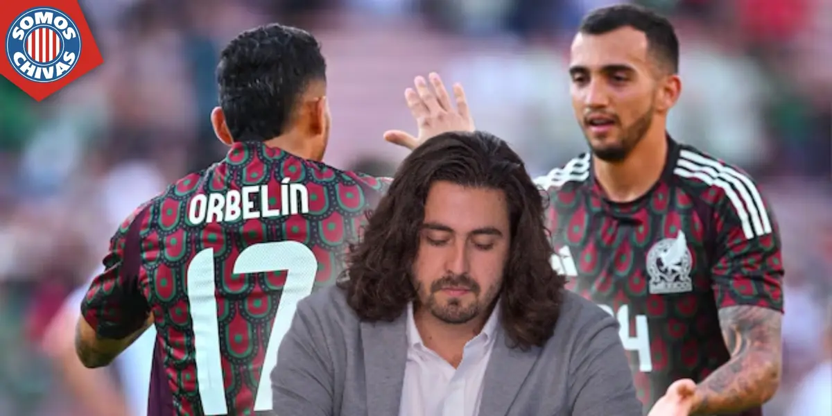 Amaury Vergara y jugadores de la Selección Mexicana (Fuente: MEXSPORT)