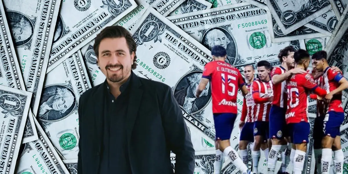 Amaury y jugadores de Chivas festejando