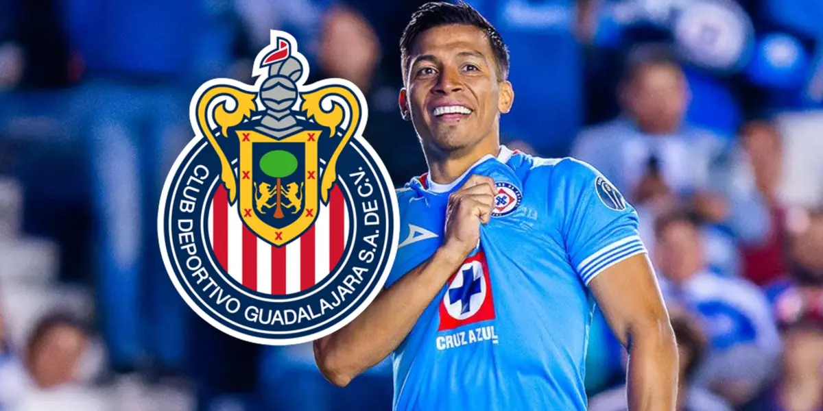 Ángel Sepúlveda festejando su gol con Cruz Azul / Foto: MEXSPORT