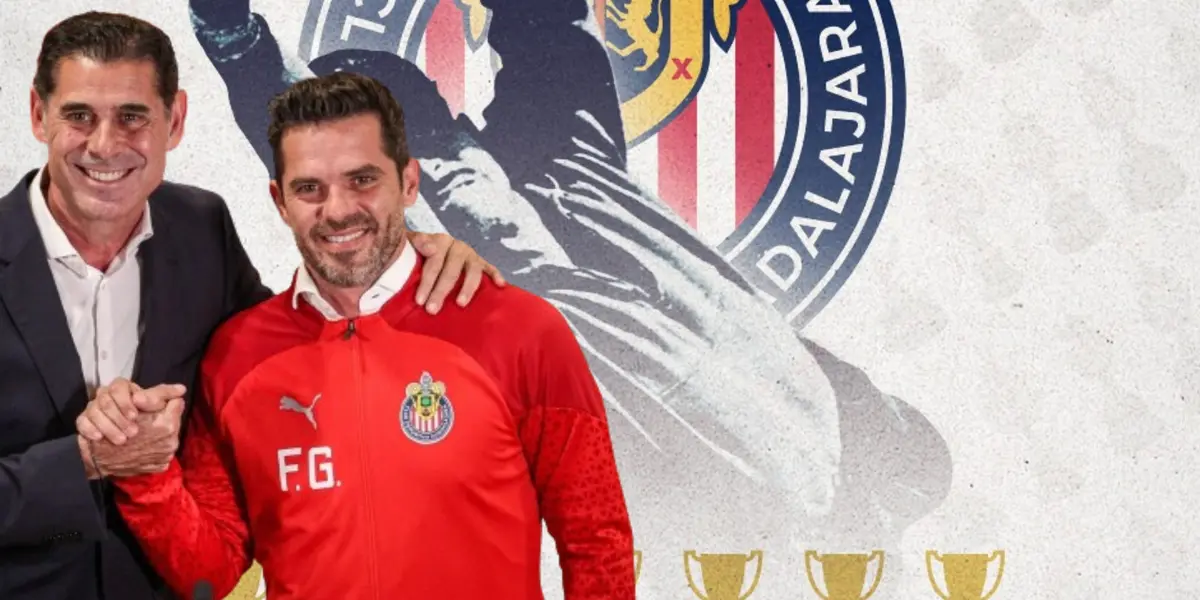 Arte de Chivas de Guadalajara, junto a él Hierro y Gago / Chivas