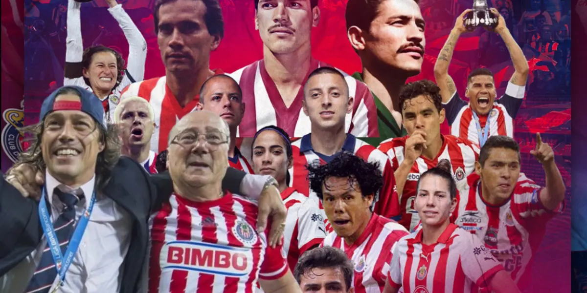 Arte del festejo de Chivas por su anivesario / X Chivas