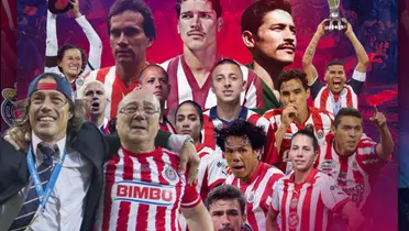 Arte del festejo de Chivas por su anivesario / X Chivas