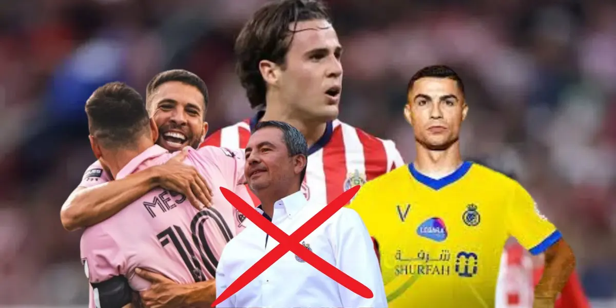 Arturo Ortega con Messi y Cr7 y Wilke/FOTO: Récord