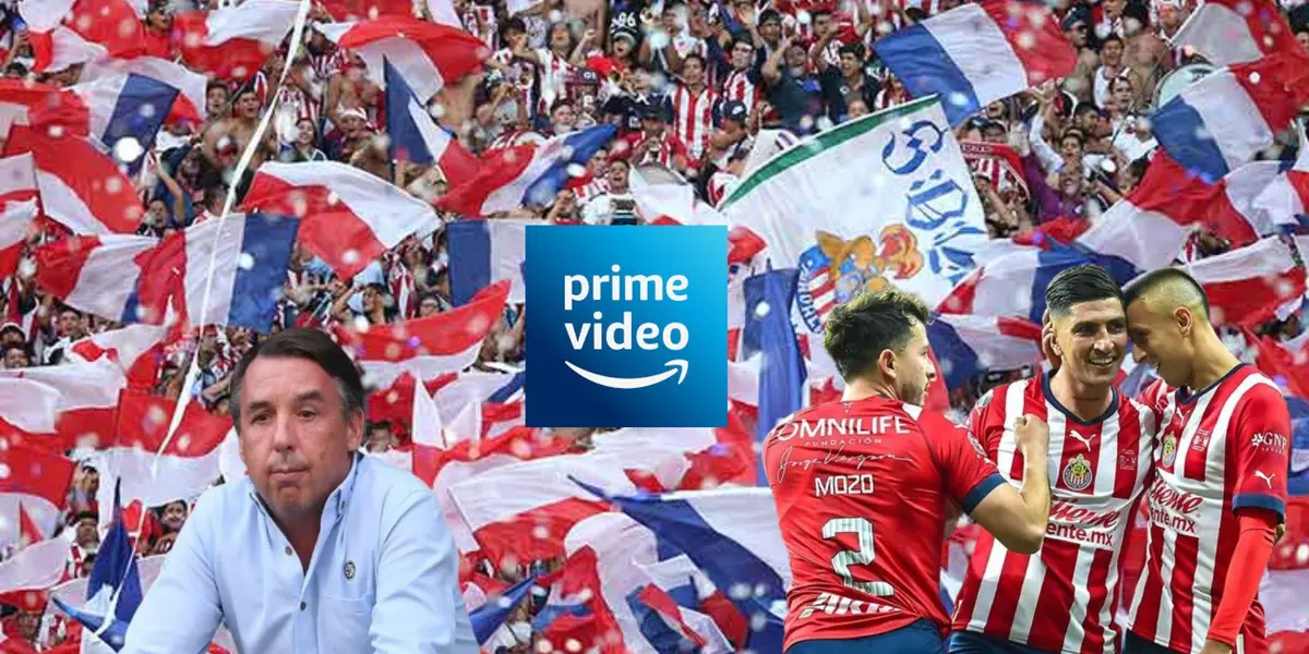 Azcárraga y jugadores de Chivas celebrando con la afición