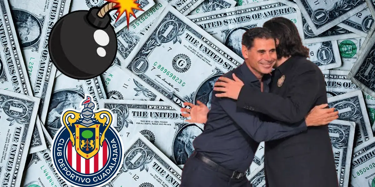 Bombazo y escudo de Chivas, Hierro y Amaury se abrazan