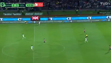 Captura de TUDN del Chivas vs Pumas