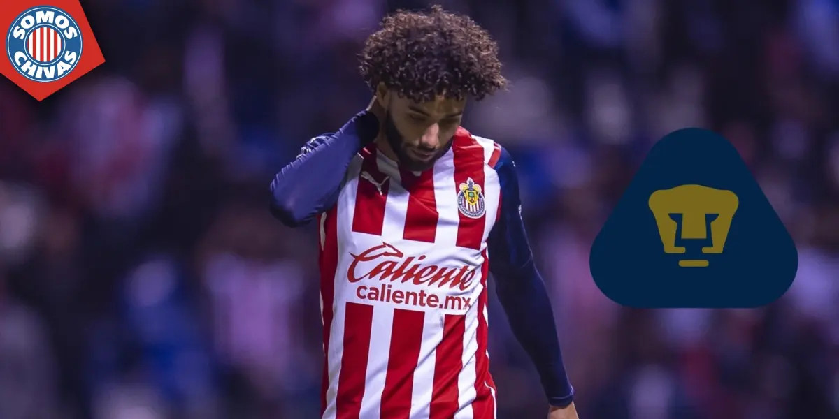 César Huerta en Chivas (Fuente: MEXSPORT)