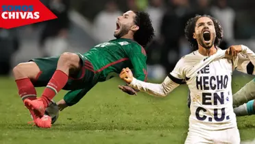 César Huerta en la selección mexicana (Fuente: MEXSPORT)