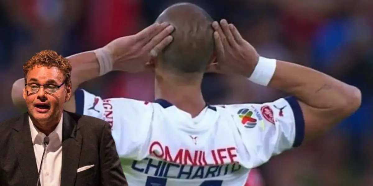 Chicharito celebrando y Faitelson