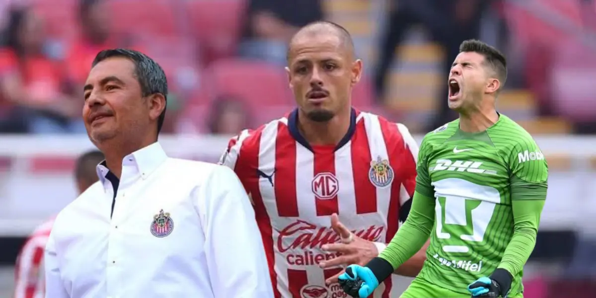 Chicharito con Ortega y Julio González/FOTO: Tribuna de la Bahía