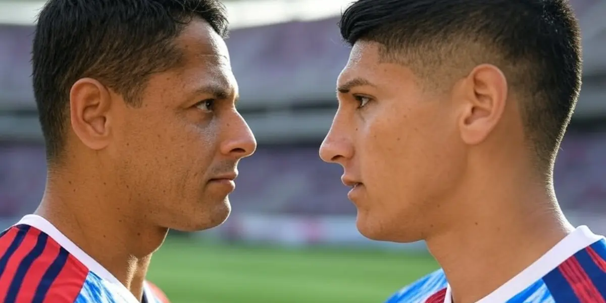 Chicharito y Alan Pulido / Foto: GROK