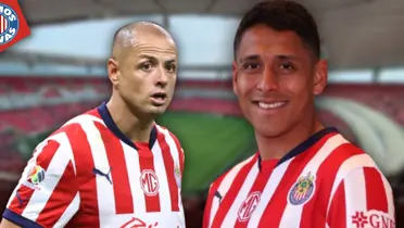 Chicharito y Luis Romo en Chivas (Fuente: MEXSPORT)