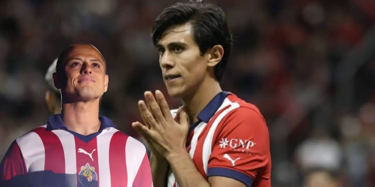 Chicharito y Macías en partido de Chivas