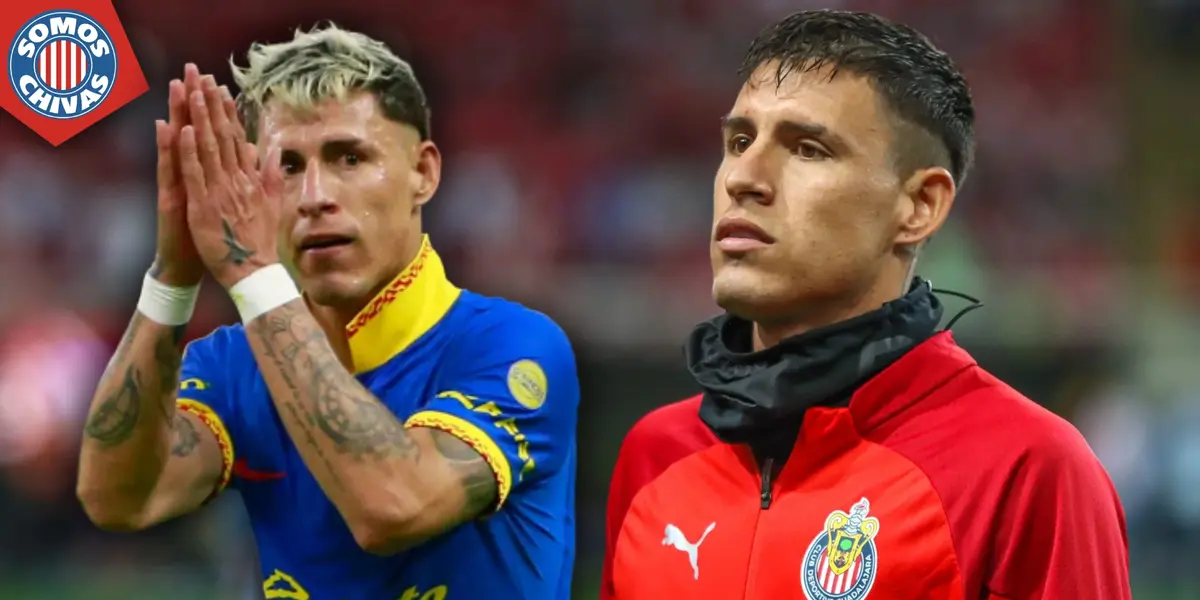 Chicote Calderón con la playera del América y Chivas (Fuente: MEXSPORT)