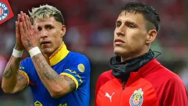 Chicote Calderón con la playera del América y Chivas (Fuente: MEXSPORT)