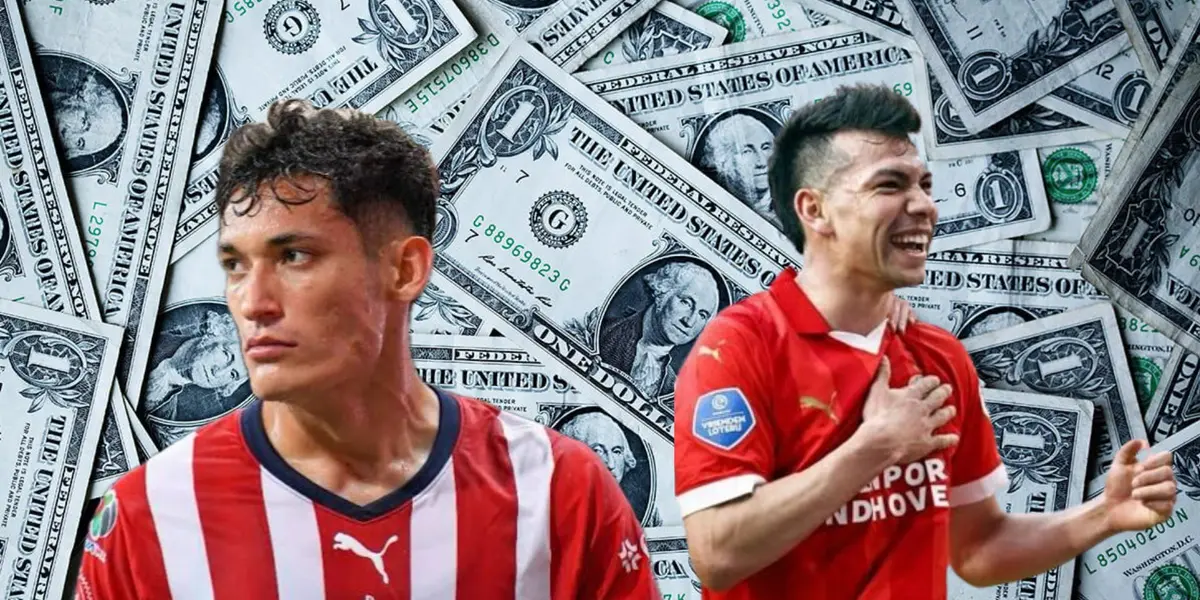 Chiquete con la playera de Chivas y Chucky con la de PSV